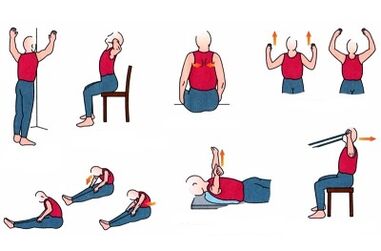Exercise with thoracic osteocondrosis