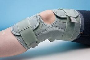 Knee brace for fixation of a joint affected by osteoarthritis