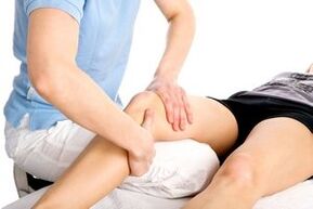Massage session for arthrosis of the joints