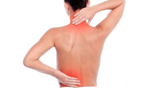 Spine in osteocondrosis